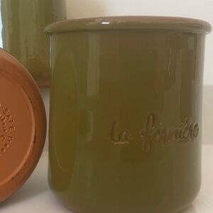 La Fermière "Olive Green" pots